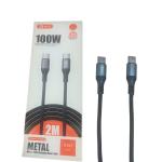 Cáp Sạc Nhanh Siêu Tốc BYZ 100W C157 – 2 Đầu Type-C, Hỗ Trợ PD, QC, Sạc Laptop, MacBook, iPad Pro, Điện Thoại Android, Bảo Vệ Pin, Chống Đứt Gãy, Chống Rối – Dây Nylon 1.2M