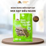 Bánh Rong Biển Kẹp Hạt Dinh Dưỡng Oh Smile Nuts 100g, Hỗn Hợp Hạt Điều, Hạnh Nhân, Óc Chó, Bí Xanh, Gạo Lứt, Rong Biển Khô, Mật Ong, Snack Healthy Cho Mọi Lứa Tuổi