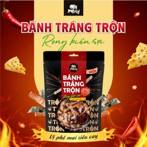 Bánh Tráng Trộn Rong Biển Sợi Vị Phô Mai Siêu Cay 30g Oh Smile Nuts, Món Ăn Vặt Gây Nghiện Với Rong Biển Giàu I-ốt Tăng Cường Sức Khỏe Tuyến Giáp, Phô Mai Béo Ngậy Quyện Cay Nồng Nàn, Đóng Gói Zip Tiện Lợi Mang Theo Mọi Lúc