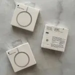 Bộ sạc không dây MagSafe 20W, USB-C, hỗ trợ sạc nhanh PD, tương thích iOS & Android, thiết kế nhỏ gọn, di động, vật liệu cao cấp, bảo vệ quá dòng/quá áp, chứng nhận CE FCC RoHS, màu trắng/đen, hiệu suất cao, tiện lợi cho nhà, văn phòng, du lịch