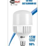 Bóng Đèn LED -15W Trụ BIGSUN, Siêu Tiết Kiệm Điện, Siêu Sáng 450-4500LM, Công Suất 5W Đến 50W, Chui E27, Tuổi Thọ 20.000 Giờ, Thân Nhôm Đúc Chống Nóng, Ánh Sáng Ổn Định, Chiếu Sáng Mọi Không Gian Hiệu Quả