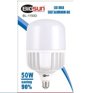 Bóng Đèn LED Tròn Trụ BIGSUN, Công Suất 50W, Chui E27 Phổ Thông, Ánh Sáng Siêu Sáng 450-4500LM, Tiết Kiệm Điện Trên 75%, Tuổi Thọ 20.000 Giờ, Thân Nhôm Đúc Chống Nóng, Chiếu Sáng Nhà Ở, Cửa Hàng, Xưởng, Văn Phòng