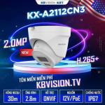 Camera An Ninh KBVISION IP KX-A2112CN3 2MP Full HD, Hồng Ngoại Thông Minh 30m Cho Giám Sát Ban Đêm Rõ Nét, Chống Nước IP67 Bền Bỉ Với Mọi Thời Tiết Khắc Nghiệt Việt Nam, Tích Hợp PoE Tiết Kiệm Dây Nguồn Phức Tạp, ONVIF Tương Thích Hệ Thống Lớn