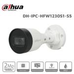 Camera Dahua IP 2MP DH-IPC-HFW1230S1P-S5-VN, Bullet ngoài trời IP67, hỗ trợ PoE, tầm nhìn ban đêm rõ nét hồng ngoại 30 m, nén H.265+, dành cho văn phòng, shop và khu vực công cộng cần giám sát liên tục.