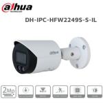 Camera Dahua IP 2MP DH-IPC-HFW2249S-S-IL, Smart Dual Light màu đêm sáng rõ, AI phát hiện người và phương tiện, nén H.265+ tiết kiệm lưu trữ, micro thu âm, chuẩn IP67, phù hợp cho gia đình và doanh nghiệp
