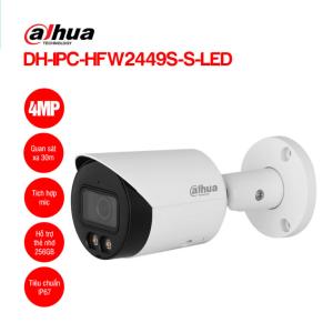 Camera Dahua WizSense IP 4MP, Full Color 24/7 Sắc Nét, Cảm Biến CMOS 1/2.9" Chất Lượng Cao, Tích Hợp AI Bảo Vệ Vành Đai, WDR 120dB Chống Ngược Sáng Hoàn Hảo, LED Ánh Sáng Ấm 30m Ghi Hình Có Màu