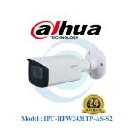 Camera IP Dahua 4MP DH-IPC-HFW2431TP-AS-S2, xem rõ ngày/đêm, nén H.265+, IR xa 80m, vỏ kim loại IP67, hỗ trợ PoE và microSD 256GB, lựa chọn hoàn hảo cho hệ thống giám sát hiện đại.