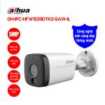 Camera IP WiFi Dahua 5MP DH-IPC-HFW1539DTK2-SAW-IL | Hình Ảnh Full Color Ban Đêm, Smart Dual Light 30m, AI Phát Hiện Người & Xe, Mic Tích Hợp, Chống Nước IP67