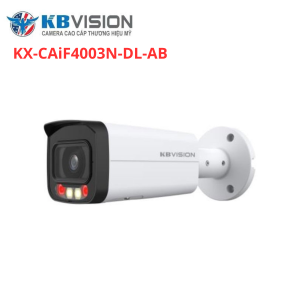 Camera KBVISION IP KX-CAiF4003N-DL-AB 4MP – Vũ Khí An Ninh Viral Ánh Sáng Kép, 2688x1520@20fps Sắc Nét, Góc Nhìn 84° Lens 3.6mm, 60m IR + 50m LED Trắng SMD Plus, Mic Audio 1in/1out, IVS Tripwire Intrusion, Chuẩn Nén H.265+, IP67 Vỏ Kim Loại