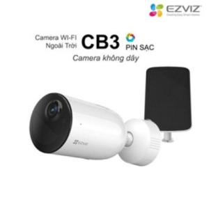 Camera ngoài trời EZVIZ CS-CB3 2MP WiFi Pin & Solar, góc nhìn rộng 128°, chuẩn IP weatherproof, cảnh báo chuyển động thông minh, lựa chọn tối ưu cho sân vườn, ban công, nhà kho – bảo vệ tài sản với chỉ một thiết bị gọn nhẹ.