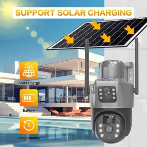 Camera Solar V380 Pro 4K 8 MP, WiFi & 4G, chức năng xoay/PTZ hoặc cố định, ban đêm màu, đèn cảnh báo tích hợp – giúp bạn kiểm soát tài sản và giám sát khi đi vắng.