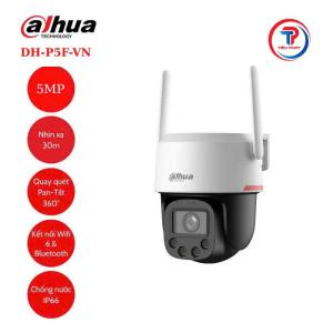 Camera WiFi Dahua DH-P5F-PV-2300 5MP WizColor Pan Tilt Siêu Sắc Nét Ban Đêm, AI Phát Hiện Người Xe Thông Minh, Cảnh Báo Âm Thanh Ánh Sáng Chói Tai, WiFi 6 Ổn Định 2.4GHz, Hỗ Trợ Thẻ Nhớ 512GB Lưu Trữ Vô Hạn,