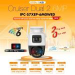 Camera WiFi IMOU Cruiser Dual 2 6MP IPC-S7XEP-6M0WED, ngoài trời xoay 360°, ống kính kép 3+3MP, phát hiện người và xe AI chính xác, hình ảnh ban đêm màu sắc sống động, bảo vệ gia đình và tài sản bạn luôn an tâm.
