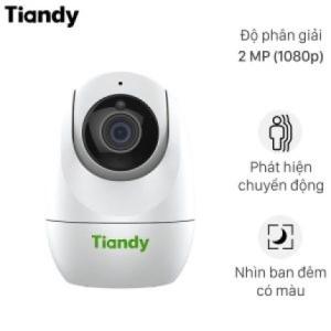 Camera WiFi Tiandy TC-H322N Full HD 2MP, xoay 360 độ, ghi âm hai chiều, lưu trữ thẻ nhớ 512GB, tiết kiệm dung lượng, dễ lắp đặt, phù hợp mọi không gian
