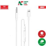 Cáp chuyển đổi Lightning sang 3.5mm MH021 có mic, hỗ trợ chỉnh âm lượng, nghe gọi tiện lợi, tương thích iPhone, iPad, độ bền cao, thiết kế nhỏ gọn, mang lại trải nghiệm âm thanh chất lượng vượt trội cho người dùng