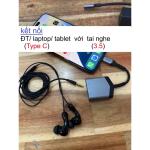 Cáp chuyển Hoco LS39 Type-C ra (3.5mm + Type-C), dây dài 15cm, hỗ trợ sạc nhanh PD 27W, chip DAC 16bit/48kHz, nghe gọi ổn định, tương thích iPhone 15, Samsung, Xiaomi, Redmi