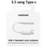 Cáp chuyển Samsung 3.5 sang Type-C full hộp, đầu chuyển âm thanh giắc cắm tai nghe 3.5mm, tương thích Galaxy Note 10+, S20, thiết kế nhỏ gọn, tiện lợi, mang lại âm thanh trung thực và kết nối ổn định cho người dùng