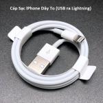 Cáp Lightning dây to FOXCONN 5 CHIP, USB to iPhone, hàng zin nấu máy, tương thích iPhone 5/6/7, iPad mini/air/pro, phụ kiện chính hãng, sạc nhanh an toàn.