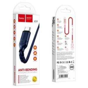 Cáp sạc Hoco X59 1m USB to Type-C chính hãng – tốc độ sạc nhanh, truyền dữ liệu ổn định, dây bền chống gãy gập, an toàn pin cho smartphone Android