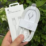 Cáp sạc iPhone 16 Type-C to Type-C dài 2m, hỗ trợ sạc nhanh 60W laptop, 3A điện thoại, chất liệu PVC, lõi dây OD=3.3mm, phụ kiện chính hãng, bền bỉ tiện lợi.