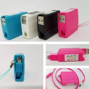 Cáp sạc Lightning dây rút – thiết kế gọn gàng, chống rối, hỗ trợ truyền dữ liệu & sạc cho iPhone / iPad