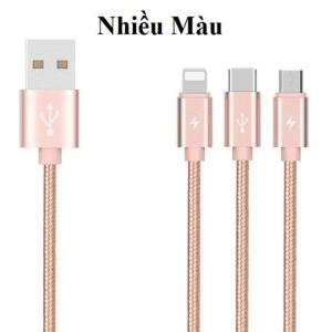 Cáp sạc nhanh dây dù USB to Lightning/IP dài 1.2m, hỗ trợ 2A, tốc độ sạc tăng 60%, nhiều màu sắc (xanh nước biển, đỏ, đen), phụ kiện chính hãng, tiện lợi với khay quấn gọn gàng.