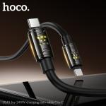 Cáp Sạc Nhanh Hoco U143 240W, 2 Đầu Type-C, Dài 1.2m, Vỏ PVC Bền Bỉ, Đầu Nối Hợp Kim Kẽm, Lõi Dây Cao Cấp, Hỗ Trợ PD3.1, Sạc Siêu Nhanh 48V/5A, Giải Pháp Sạc Laptop Điện Thoại Máy Tính Bảng Chính Hãng