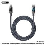 Cáp Sạc Nhanh Remax CB09 Type-C to Type-C, công suất tối đa 240W, hỗ trợ sạc nhanh 27W và 30W cho thiết bị Lightning, tốc độ truyền dữ liệu 480Mbps, dây dài 1.2m, tuổi thọ 5000 lần cắm rút, giải pháp tối ưu cho laptop, smartphone, tablet