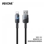Cáp Sạc Nhanh Wekome WDC-36i USB Lightning, tốc độ truyền dữ liệu 480Mbps, đầu nối hợp kim nhôm chống oxy hóa, dây bện nylon siêu bền, tự động ngắt khi đầy, bảo vệ pin, sạc an toàn cho iPhone và iPad
