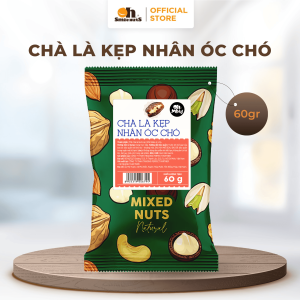 Chà là kẹp nhân óc chó Mix Nuts 60g Oh! Smile Nuts, snack trái cây & hạt kết hợp, vị ngọt tự nhiên, giàu chất xơ & omega-3, lựa chọn ăn vặt lành mạnh cho sức khỏe