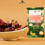 Chà là kẹp nhân óc chó Mix Nuts 60g Oh! Smile Nuts, snack trái cây & hạt kết hợp, vị ngọt tự nhiên, giàu chất xơ & omega-3, lựa chọn ăn vặt lành mạnh cho sức khỏe