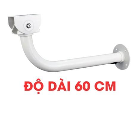 Chân Đế Camera Chữ L Ngoài Trời 60cm Siêu Cứng Cáp, Giá Đỡ Góc Vuông Chịu Lực 8kg Hoàn Hảo Cho Camera Hikvision Dahua Ezviz, Lắp Đặt Nhanh Trên Tường Mái Hiên Cột Điện Không Cần Khoan Sâu, Mang Lại Góc Nhìn 180° Bảo Vệ Toàn Diện