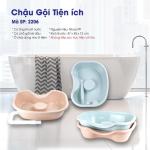 Chậu Gội Đầu Tại Nhà Việt Nhật Tiện Lợi Chính Hãng, Thiết Kế Cong Gập Siêu Linh Hoạt Hỗ Trợ Gội Đầu Không Cần Ngả Người, Phù Hợp Trẻ Em Người Già Khuyết Tật Với Chân Đế Chống Trượt Cao Su, Dung Tích 5L Giữ Nước Ấm Lâu 30 Phút, Lợi Ích Giảm Đau Cổ Vai