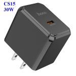 Cóc sạc nhanh Hoco CS12–CS15 18W–30W, PD3.0/QC3.0/QC2.0, FCP, AFC, sạc an toàn iPhone, Samsung, Oppo, Xiaomi, thiết kế nhỏ gọn, chống cháy ABS+PC, trọng lượng nhẹ 69g, công suất tối đa 30W, tiết kiệm thời gian sạc tối đa