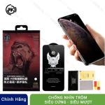Cường lực chống nhìn trộm Wekome 4D cho iPhone X/ XR/ XS/ 11/ 12/ 13/ 14/ 15/ 16/ 17 Pro Max, bảo vệ quyền riêng tư, full viền HD, phủ Nano chống vân tay, trơn mượt như màn gốc, chống soi mỏi, không tối màn hình