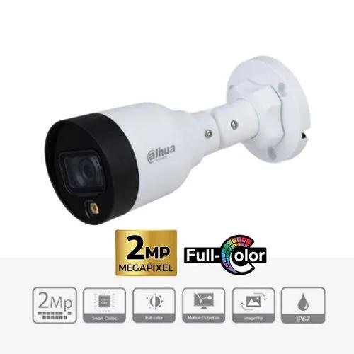 Bùng Nổ An Ninh Hành Lang Với DAHUA DH-IPC-HFW1239S1-LED-S5 Camera IP 2MP Full-Color 15m, CMOS 1920x1080@25/30fps Chân Thực, Ống Kính 3.6mm Tầm Nhìn 86°, LED Trắng 15m Có Màu 24/7, H.265+ Tối Ưu Băng Thông