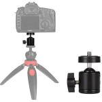Đầu ball xoay 360 độ gắn chân máy ảnh Q29, chất liệu hợp kim nhôm cao cấp, màu đen sang trọng, đầu gắn vít 1/4”, tải trọng tối đa 2kg, kích thước nhỏ gọn 4.3x2.9x5.5cm, xoay linh hoạt, chắc chắn, tiện lợi cho máy ảnh DSLR, mirrorless, tripod và phụ k