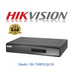Đầu Ghi IP Hikvision DS-7108NI-Q1/M NVR 8 Kênh Siêu Thông Minh, Hỗ Trợ Camera IP 4MP, Ghi Hình 1080P Rõ Nét Ban Đêm, Tiết Kiệm Lưu Trữ H.265+ Lên Đến 80%, Kết Nối HDMI VGA RJ45, Băng Thông 60Mbps Mượt Mà, Phù Hợp Nhà Ở Văn Phòng, Bảo Hành 24 Tháng