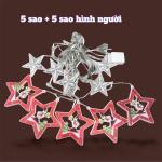 Dây Đèn Chớp Noel 5 Sao Hình Người Đủ Màu Có Nối, Đèn Led Giáng Sinh Chống Nước 10m Lung Linh 8 Chế Độ, Biến Cây Thông Thành Ngôi Sao Bừng Sáng, Tiết Kiệm Điện Cho Trang Trí Ngoài Trời Hoàn Hảo, Khuyến Mãi Viral Giáng Sinh 2025, Lý Tưởng Cho Gia