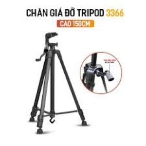 Gậy 3 chân Tripod 3366 cao 150cm có tay cầm – tripod + selfie stick đa năng, phù hợp quay video, chụp ảnh