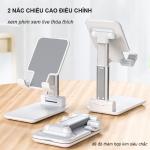 Giá đỡ điện thoại Folding F10 gấp gọn, hợp kim nhôm + nhựa ABS + silicon chống trượt, công nghệ chống oxy hóa, góc điều chỉnh 0–72°, trọng lượng nhẹ 200g, kích thước gọn 11x6.5cm, màu trắng/đen/hồng, tiện lợi cho học tập, làm việc, xem phim và livest
