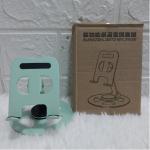 Giá đỡ điện thoại, iPad kim loại xoay 360° đế tròn, hợp kim nhôm cao cấp, màu bạc/đen sang trọng, trọng lượng 300g, điều chỉnh góc 180°, silicon chống trượt, thiết kế thoáng khí, gấp gọn tiện lợi, chắc chắn chống rung lắc, phù hợp học tập, làm việc,