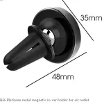 Giá đỡ điện thoại ô tô Borofone BH6 gắn khe máy lạnh, hợp kim + nhựa ABS cao cấp, nam châm hút mạnh mẽ, thiết kế nhỏ gọn sang trọng, giữ điện thoại chắc chắn chống rơi, tiện lợi cho GPS, nghe gọi rảnh tay, an toàn khi lái xe