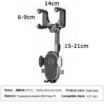 Giá đỡ gương chiếu hậu LD-6///DL xoay 360°, đầu xoay 180°, kẹp silicone dày, thân hàn carbon giảm ma sát, khóa trọng lực ổn định, chống rung, chống rơi, dễ lắp đặt, tiện lợi cho lái xe an toàn, hỗ trợ định vị GPS, nghe gọi, xem video.