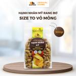 Hạnh nhân Mỹ rang bơ 500g Oh! Smile Nuts, snack hạt cao cấp thơm bơ, giữ nguyên dưỡng chất, không chất bảo quản, ăn vặt tốt cho sức khỏe