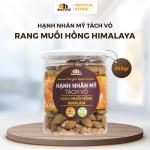 Hạnh nhân Mỹ tách vỏ rang muối Hồng Himalaya 265g, Oh! Smile Nuts hạt nhập khẩu USA, snack ngon bùi mặn, giữ vỏ nguyên bản, bổ sung năng lượng sạch cho ngày mới