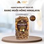 Hạnh nhân Mỹ tách vỏ rang muối Hồng Himalaya 500g, Oh! Smile Nuts, snack hạt cao cấp giữ vỏ dễ tách, giàu protein & khoáng chất, vị muối hồng dịu nhẹ, ăn vặt lành mạnh & bổ dưỡng