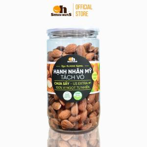 Hạnh nhân Mỹ tách vỏ tươi 500g Oh! Smile Nuts, hạt dinh dưỡng nguyên vị, giàu protein & vitamin E, snack healthy không đường, giữ độ giòn & tươi ngon nhập khẩu chính hãng