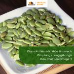 Nhân Bí Xanh Nướng Mộc 500g, Hạt dinh dưỡng Oh Smile Nuts, snack healthy eat clean, không chất bảo quản, hỗ trợ giảm cân, tăng cường miễn dịch, tốt cho người ăn kiêng và tập gym