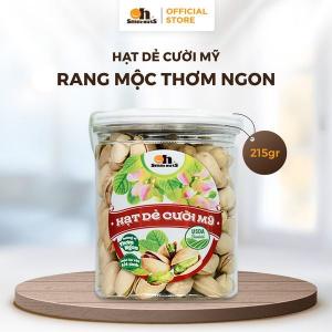 Hạt dẻ cười Mỹ rang mộc 215g Smile Nuts, snack hạt không muối, giữ vị tự nhiên, giàu protein & chất xơ, snack lành mạnh, không tẩy trắng, phù hợp ăn kiêng & người yêu hạt cao cấp